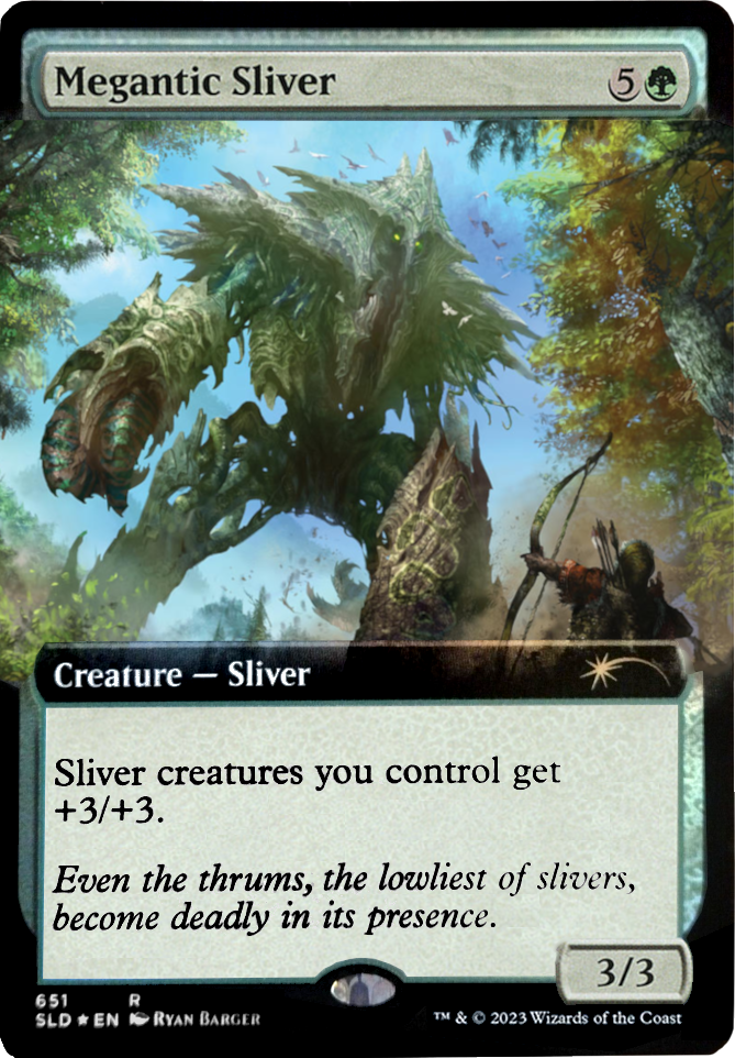 Megantic Sliver (Extended Art) [Secret Lair Drop Promos] | Gate City Games LLC