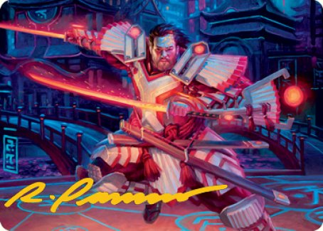 Isshin, Two Heavens as One 1 Art Card (Gold-Stamped Signature) [Kamigawa: Neon Dynasty Art Series] | Gate City Games LLC