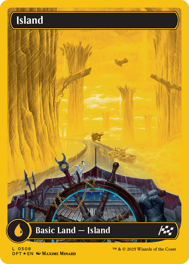 Island (0508) (First-Place Foil) [Aetherdrift] | Gate City Games LLC