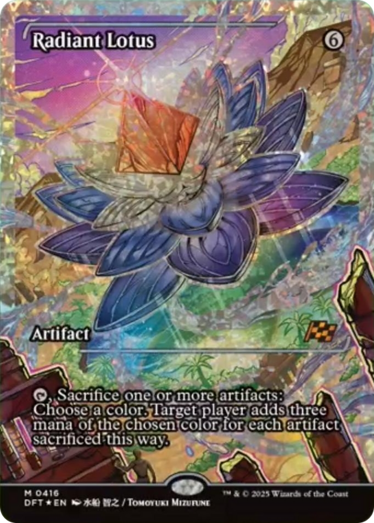 Radiant Lotus (Showcase) (Fracture Foil) [Aetherdrift] | Gate City Games LLC