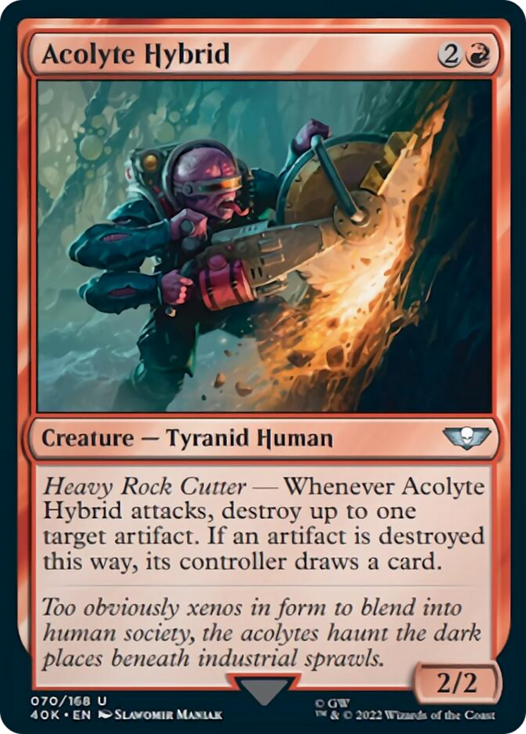 Acolyte Hybrid (Surge Foil) [Warhammer 40,000] | Gate City Games LLC