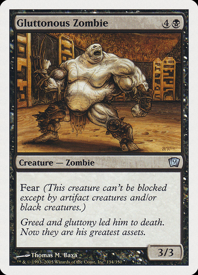 Gluttonous Zombie [Ninth Edition] | Gate City Games LLC