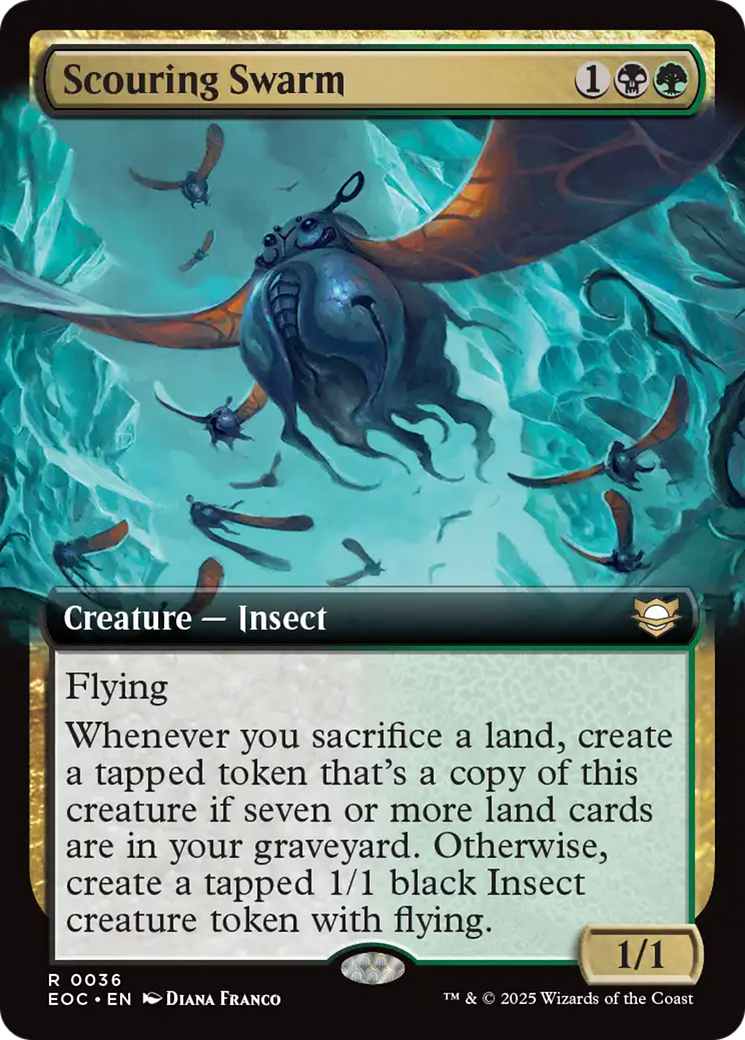 Scouring Swarm (Extended Art) [Edge of Eternities Commander] | Gate City Games LLC