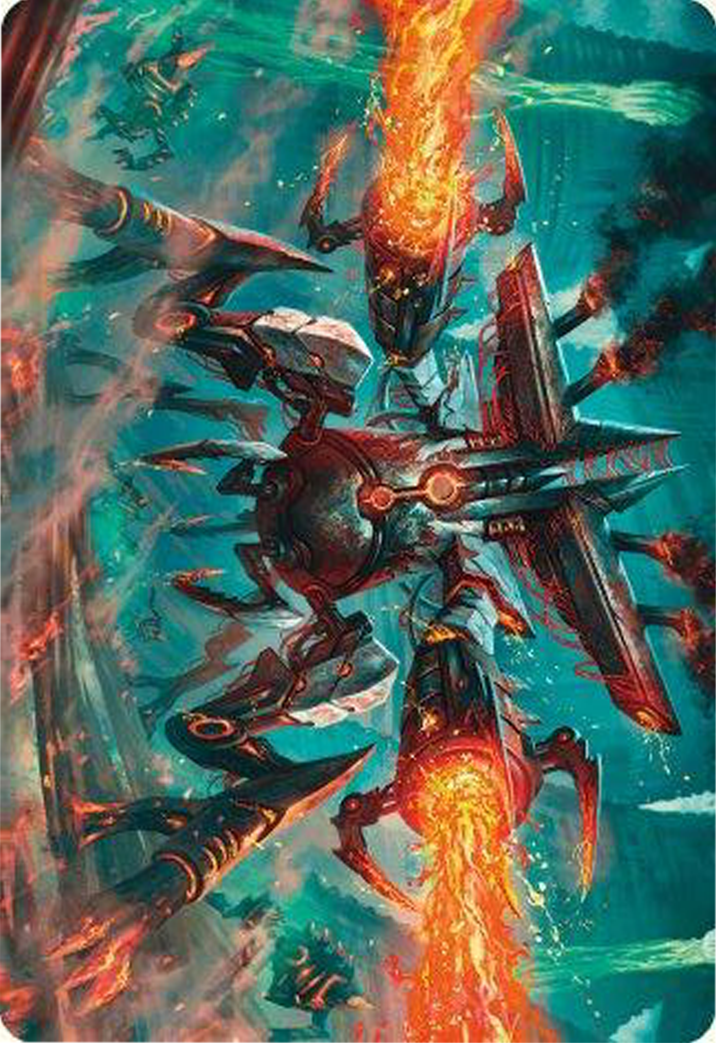 Exterminator Magmarch Art Card [Modern Horizons 3 Art Series] | Gate City Games LLC