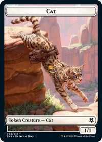 Cat // Hydra Double-Sided Token [Zendikar Rising Tokens] | Gate City Games LLC