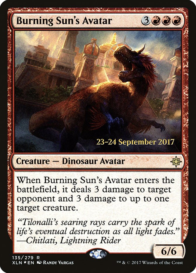 Burning Sun's Avatar [Ixalan Prerelease Promos] | Gate City Games LLC