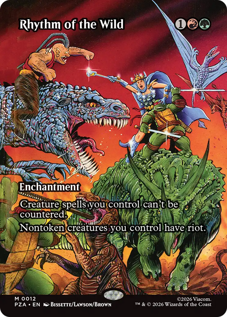 Rhythm of the Wild (Borderless) [Teenage Mutant Ninja Turtles Eternal-Legal] | Gate City Games LLC