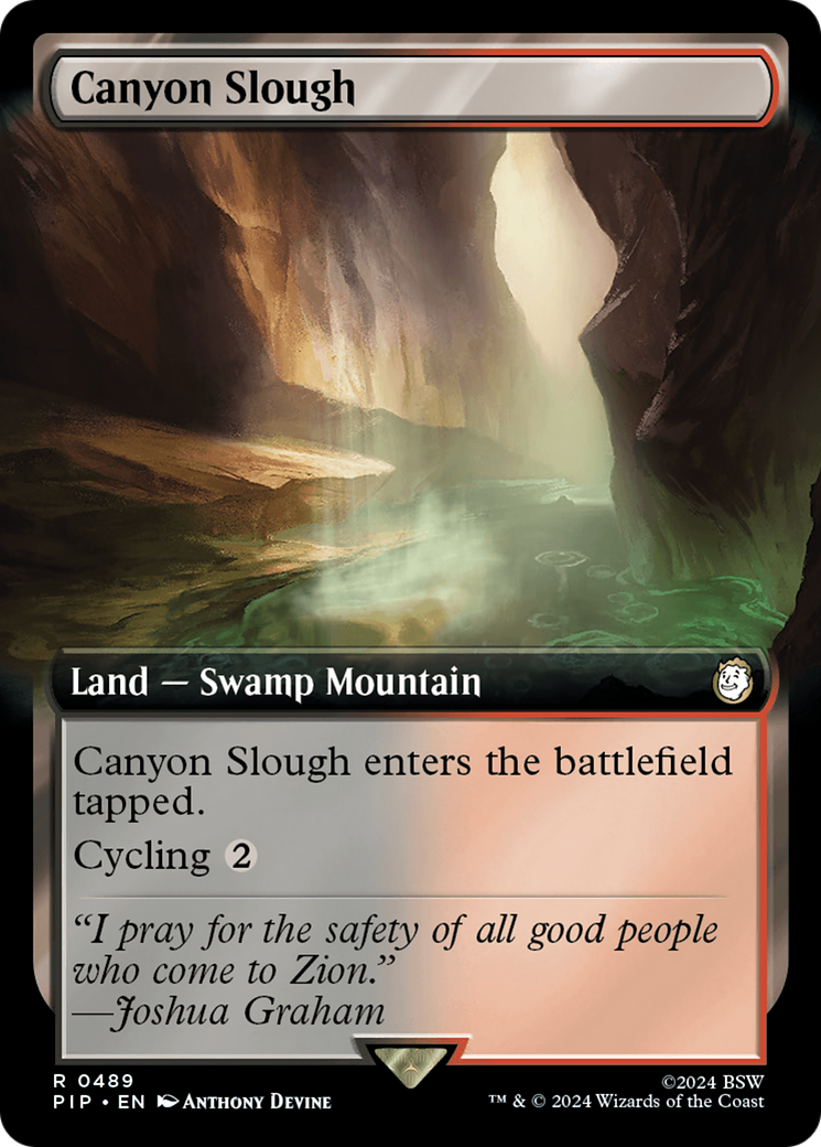 Canyon Slough (Extended Art) [Fallout] | Gate City Games LLC