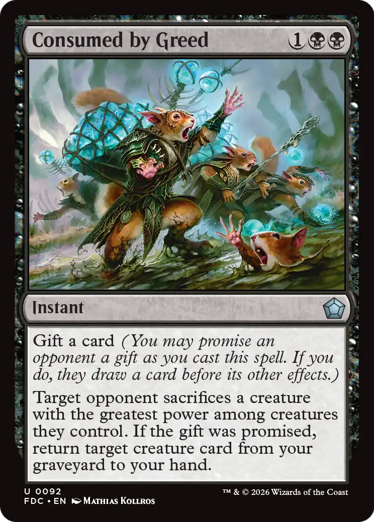 Consumed by Greed [Foundations Commander] | Gate City Games LLC