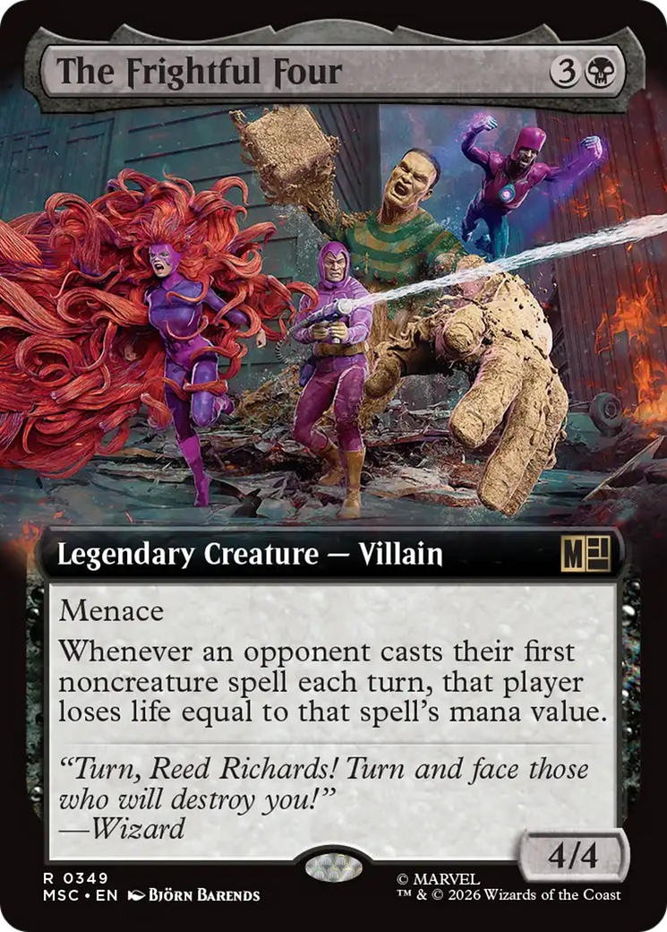 The Frightful Four (Extended Art) [Marvel Super Heroes Commander] | Gate City Games LLC