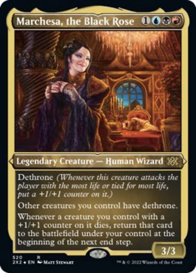 Marchesa, the Black Rose (Foil Etched) [Double Masters 2022] | Gate City Games LLC