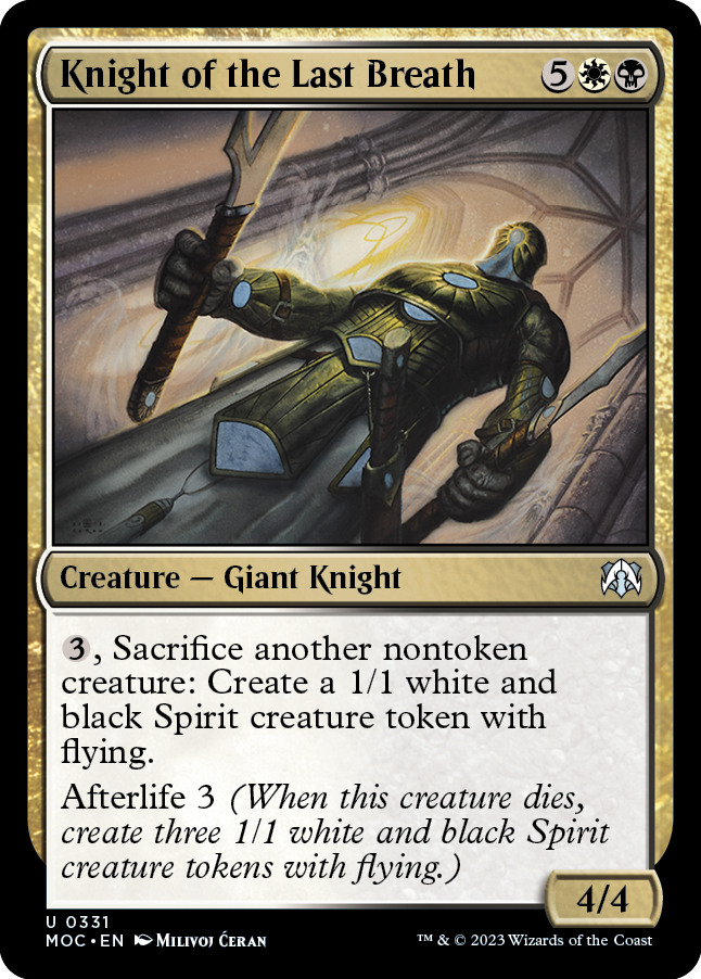 Knight of the Last Breath [March of the Machine Commander] | Gate City Games LLC