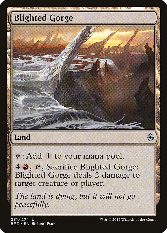 Blighted Gorge [Battle for Zendikar] | Gate City Games LLC