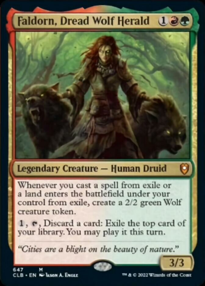 Faldorn, Dread Wolf Herald [Commander Legends: Battle for Baldur's Gate] | Gate City Games LLC