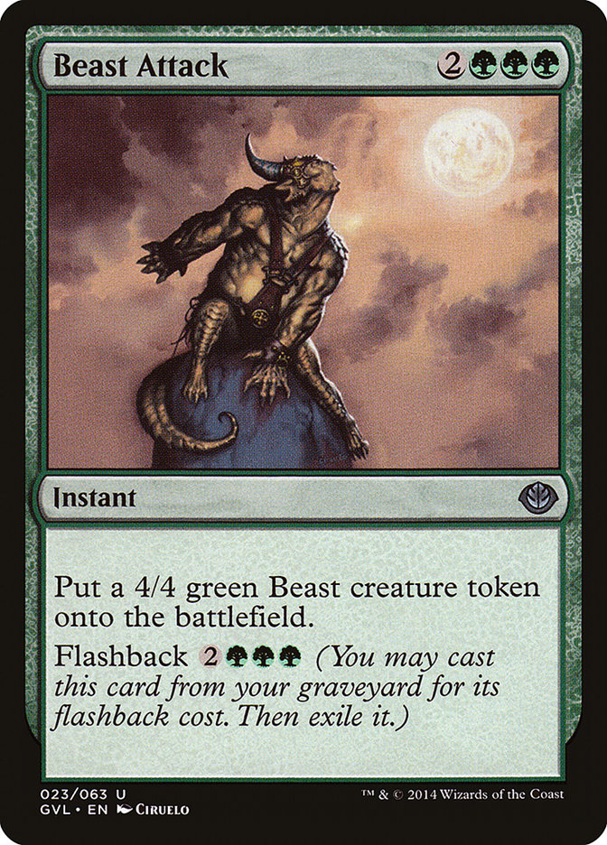 Beast Attack (Garruk vs. Liliana) [Duel Decks Anthology] | Gate City Games LLC
