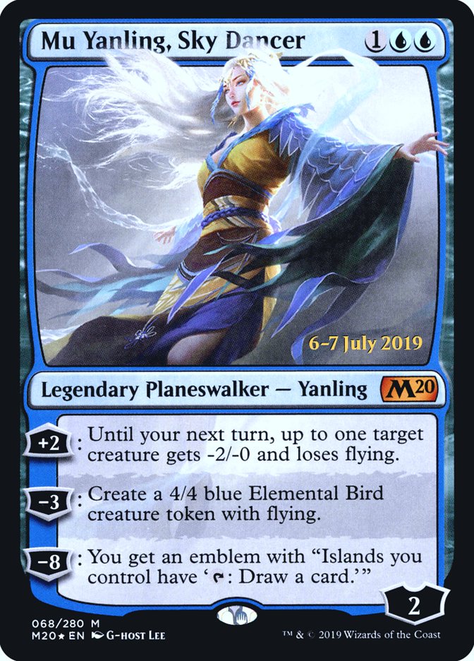 Mu Yanling, Sky Dancer [Core Set 2020 Prerelease Promos] | Gate City Games LLC