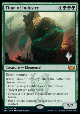 Titan of Industry (Promo Pack) [Streets of New Capenna Promos] | Gate City Games LLC