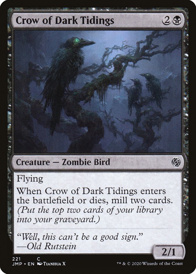 Crow of Dark Tidings [Jumpstart] | Gate City Games LLC