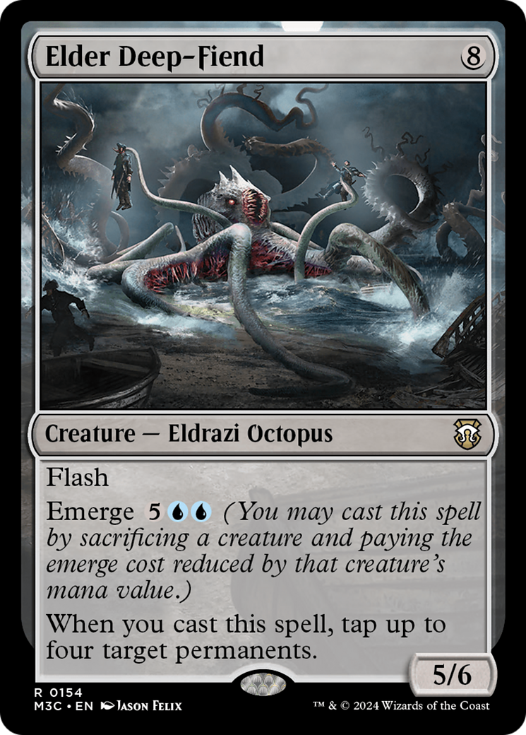 Elder Deep-Fiend (Ripple Foil) [Modern Horizons 3 Commander] | Gate City Games LLC