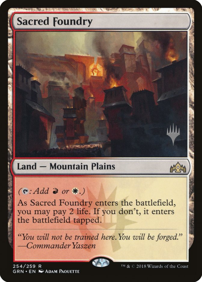 Sacred Foundry (Promo Pack) [Guilds of Ravnica Promos] | Gate City Games LLC