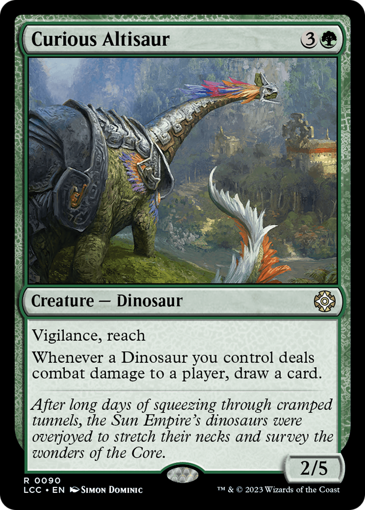 Curious Altisaur [The Lost Caverns of Ixalan Commander] | Gate City Games LLC