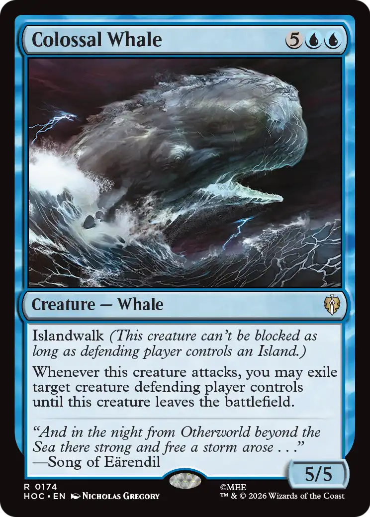 Colossal Whale [The Hobbit: Eternal-Legal] | Gate City Games LLC