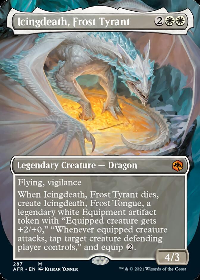 Icingdeath, Frost Tyrant (Borderless Alternate Art) [Dungeons & Dragons: Adventures in the Forgotten Realms] | Gate City Games LLC