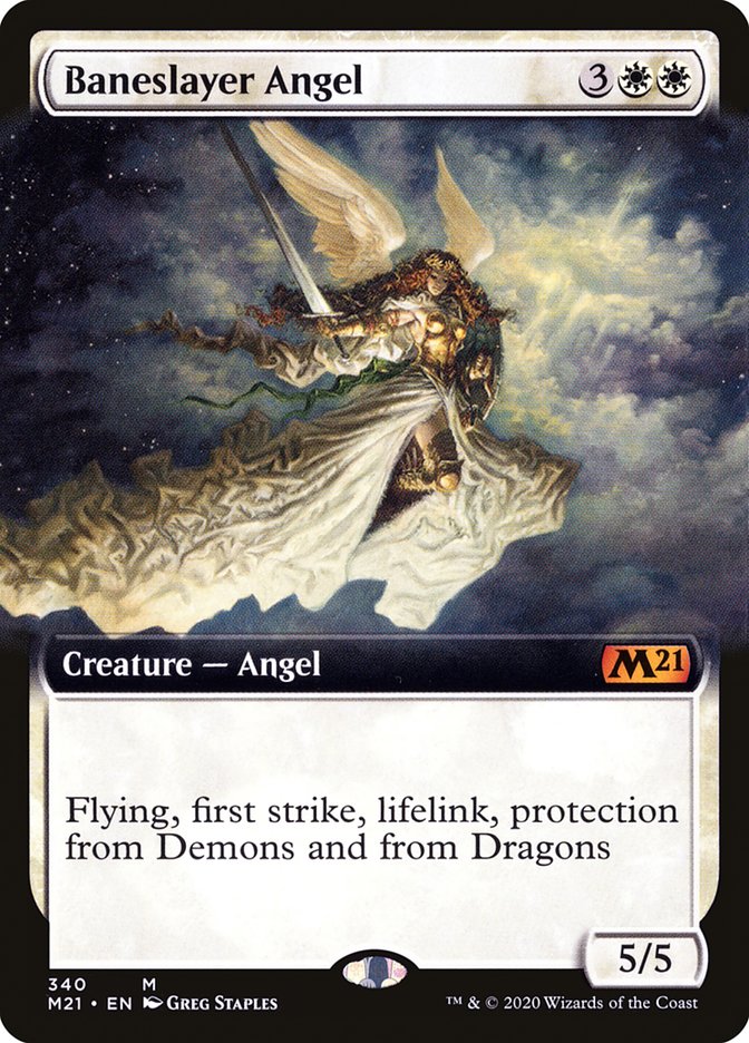 Baneslayer Angel (Extended Art) [Core Set 2021] | Gate City Games LLC