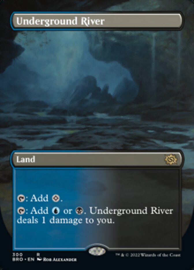 Underground River (Borderless Alternate Art) [The Brothers' War] | Gate City Games LLC