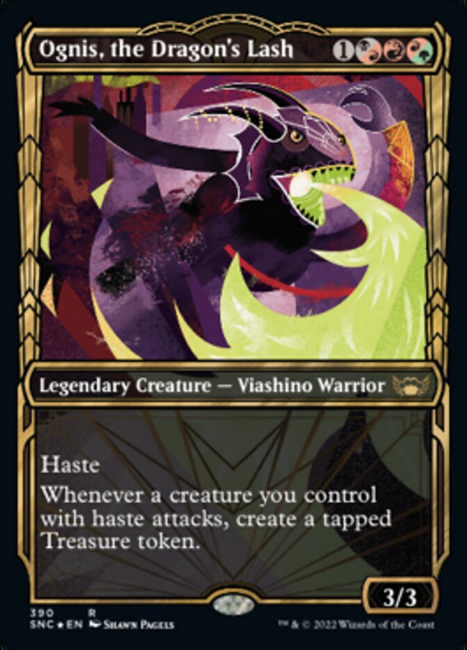 Ognis, the Dragon's Lash (Showcase Golden Age Gilded Foil) [Streets of New Capenna] | Gate City Games LLC