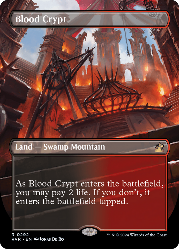 Blood Crypt (Borderless) [Ravnica Remastered] | Gate City Games LLC