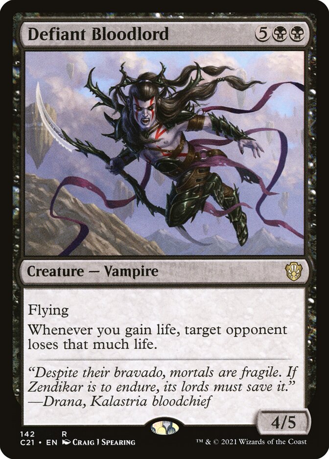Defiant Bloodlord [Commander 2021] | Gate City Games LLC