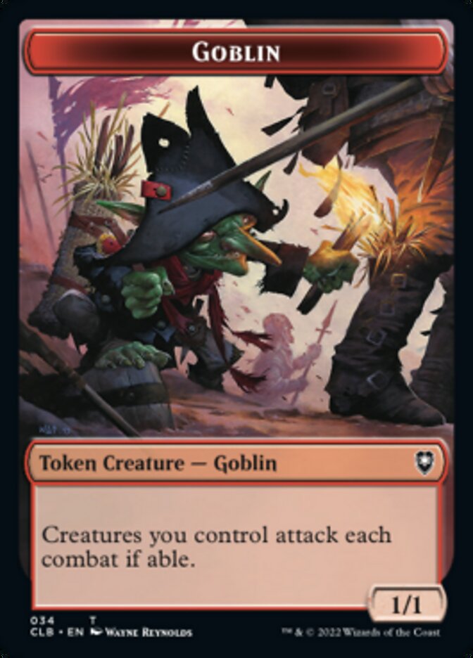 Pirate // Goblin Double-Sided Token [Commander Legends: Battle for Baldur's Gate Tokens] | Gate City Games LLC