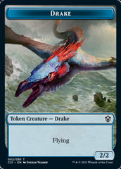 Drake // Elemental (002) Double-Sided Token [Commander 2021 Tokens] | Gate City Games LLC