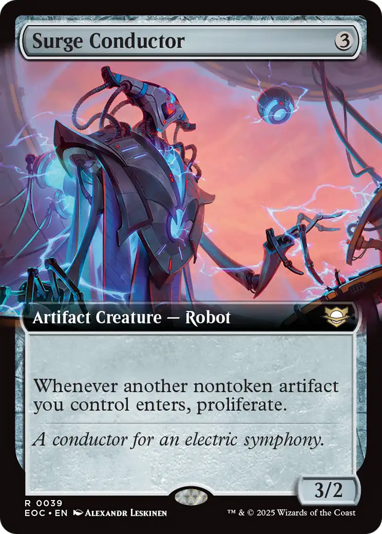 Surge Conductor (Extended Art) [Edge of Eternities Commander] | Gate City Games LLC