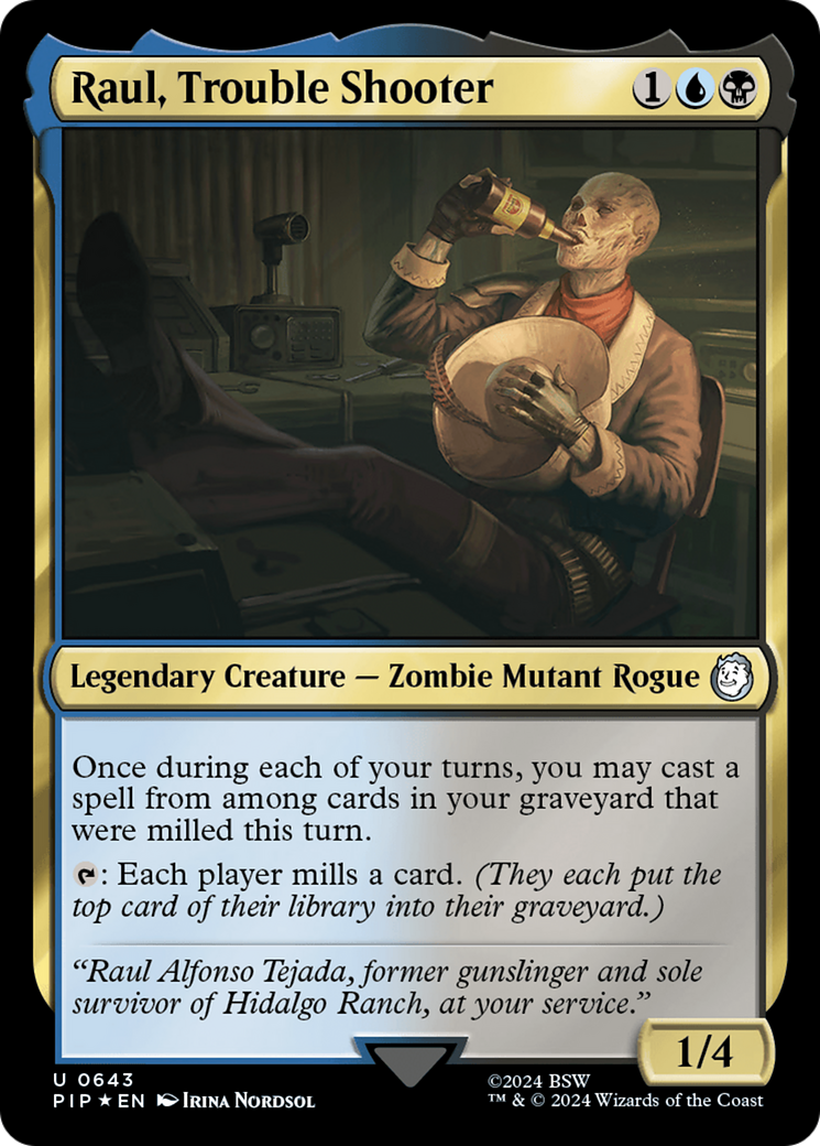 Raul, Trouble Shooter (Surge Foil) [Fallout] | Gate City Games LLC