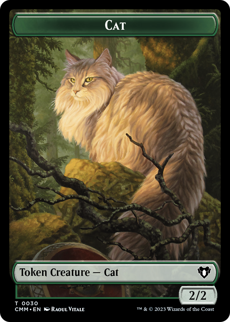 Cat Token (30) [Commander Masters Tokens] | Gate City Games LLC