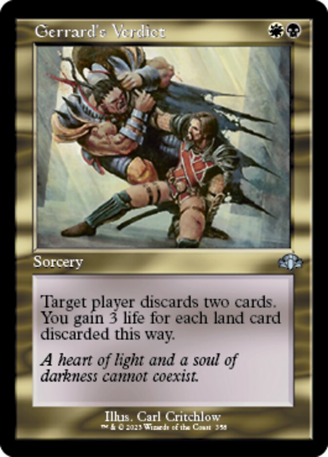 Gerrard's Verdict (Retro) [Dominaria Remastered] | Gate City Games LLC