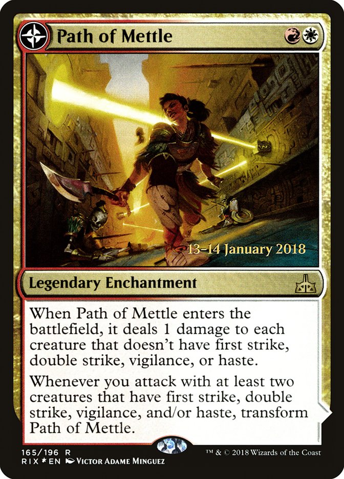 Path of Mettle // Metzali, Tower of Triumph [Rivals of Ixalan Prerelease Promos] | Gate City Games LLC