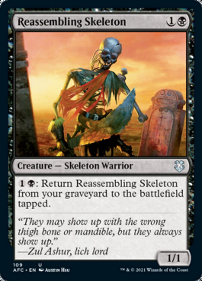 Reassembling Skeleton [Dungeons & Dragons: Adventures in the Forgotten Realms Commander] | Gate City Games LLC