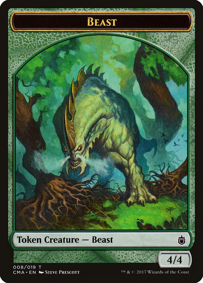 Beast Token (008/019) [Commander Anthology Tokens] | Gate City Games LLC