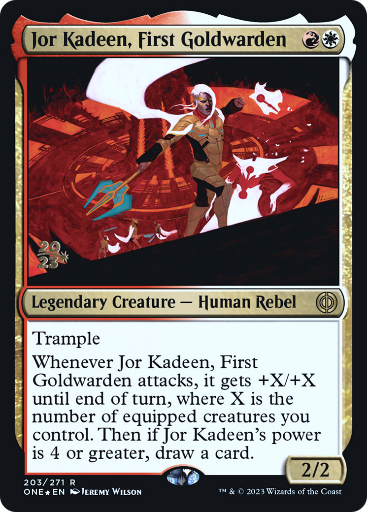 Jor Kadeen, First Goldwarden [Phyrexia: All Will Be One Prerelease Promos] | Gate City Games LLC