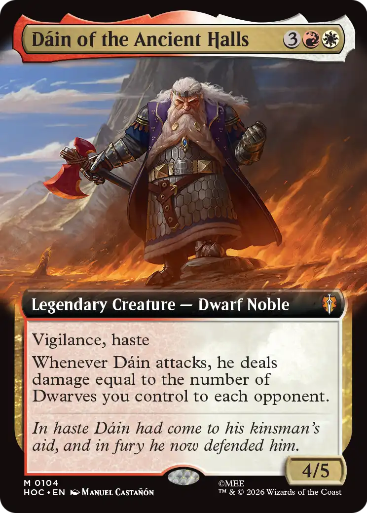 Dain of the Ancient Halls (Extended Art) [The Hobbit: Eternal-Legal] | Gate City Games LLC