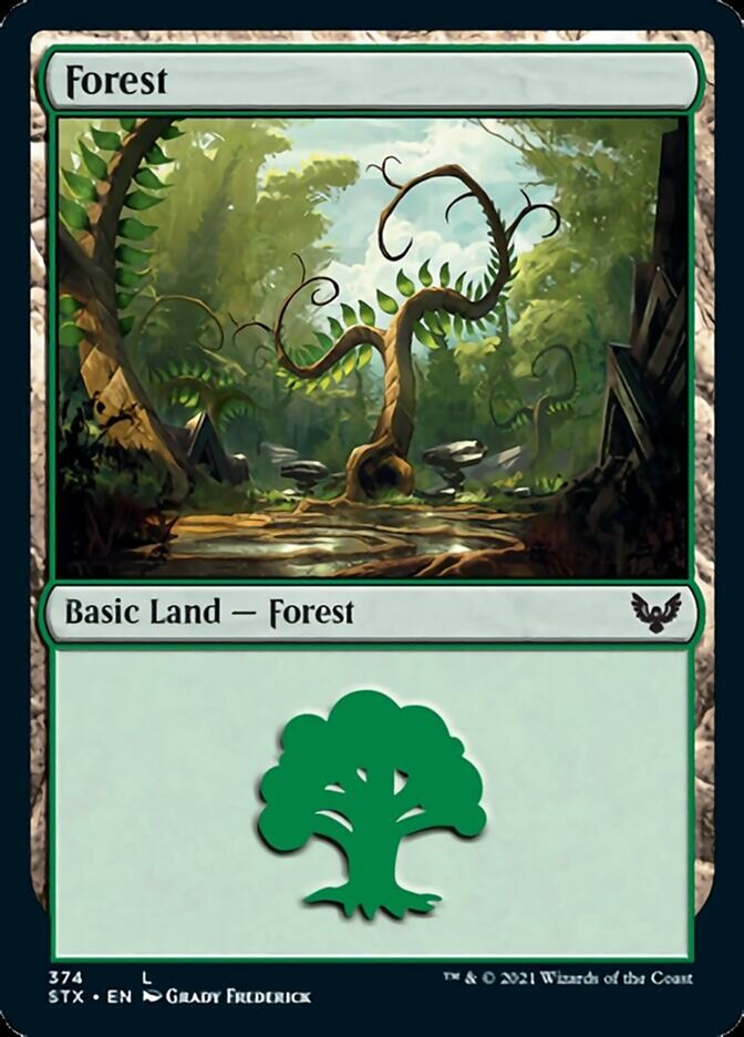 Forest (374) [Strixhaven: School of Mages] | Gate City Games LLC