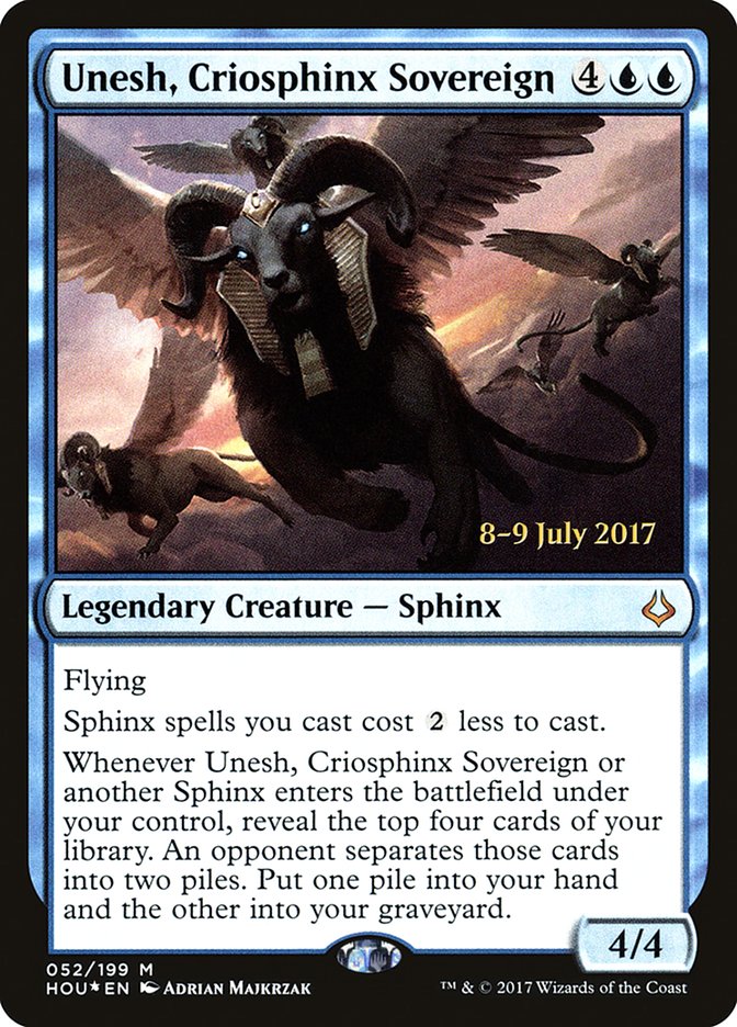 Unesh, Criosphinx Sovereign [Hour of Devastation Prerelease Promos] | Gate City Games LLC