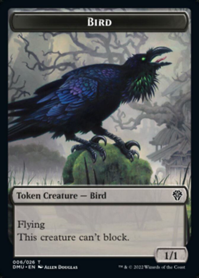 Bird (002) // Bird (006) Double-Sided Token [Dominaria United Tokens] | Gate City Games LLC