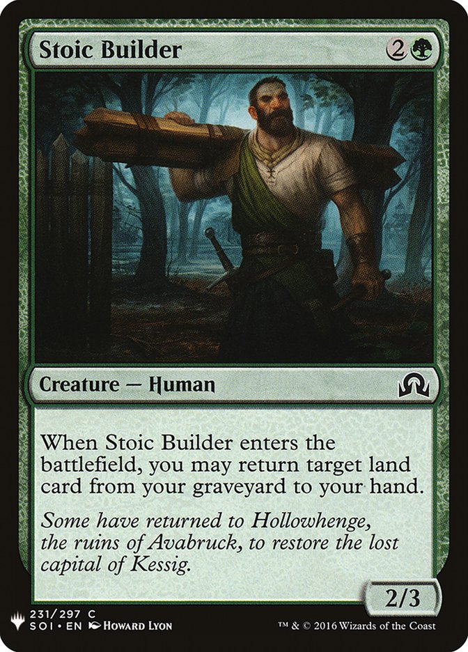 Stoic Builder [Mystery Booster] | Gate City Games LLC