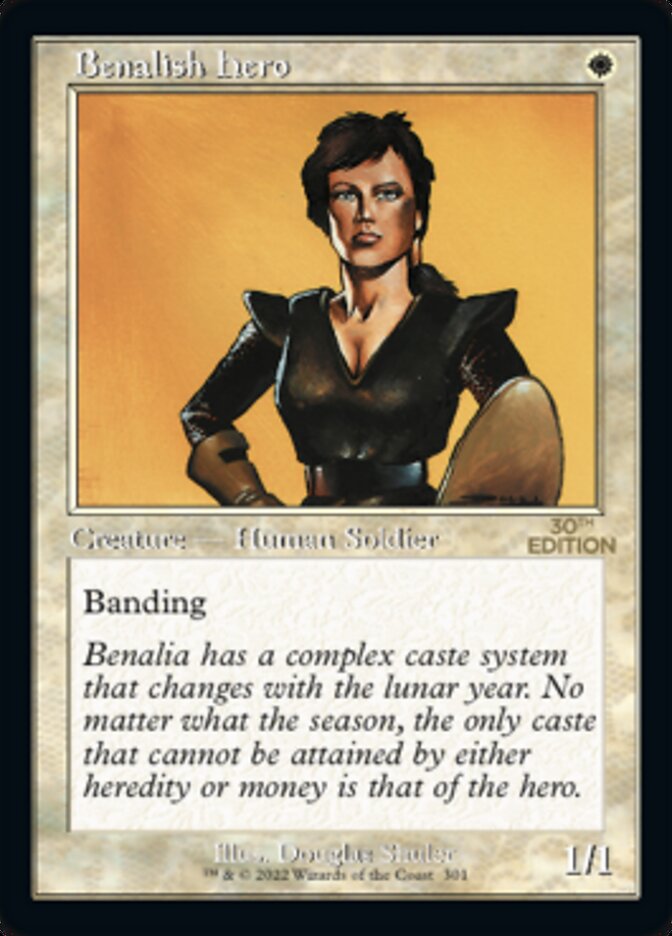 Benalish Hero (Retro) [30th Anniversary Edition] | Gate City Games LLC