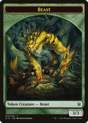 Beast // Ogre Double-Sided Token [Commander 2016 Tokens] | Gate City Games LLC