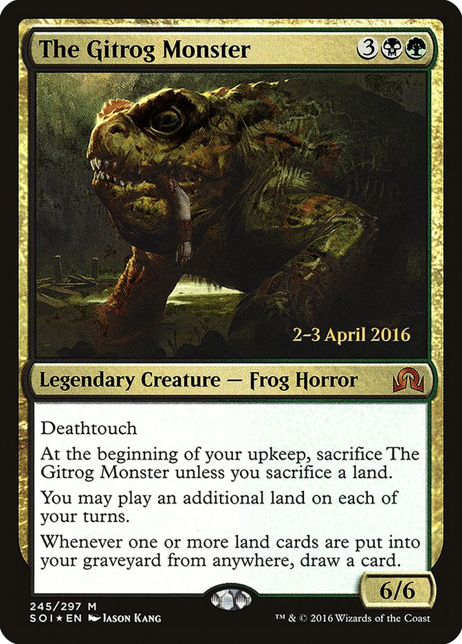The Gitrog Monster [Shadows over Innistrad Prerelease Promos] | Gate City Games LLC
